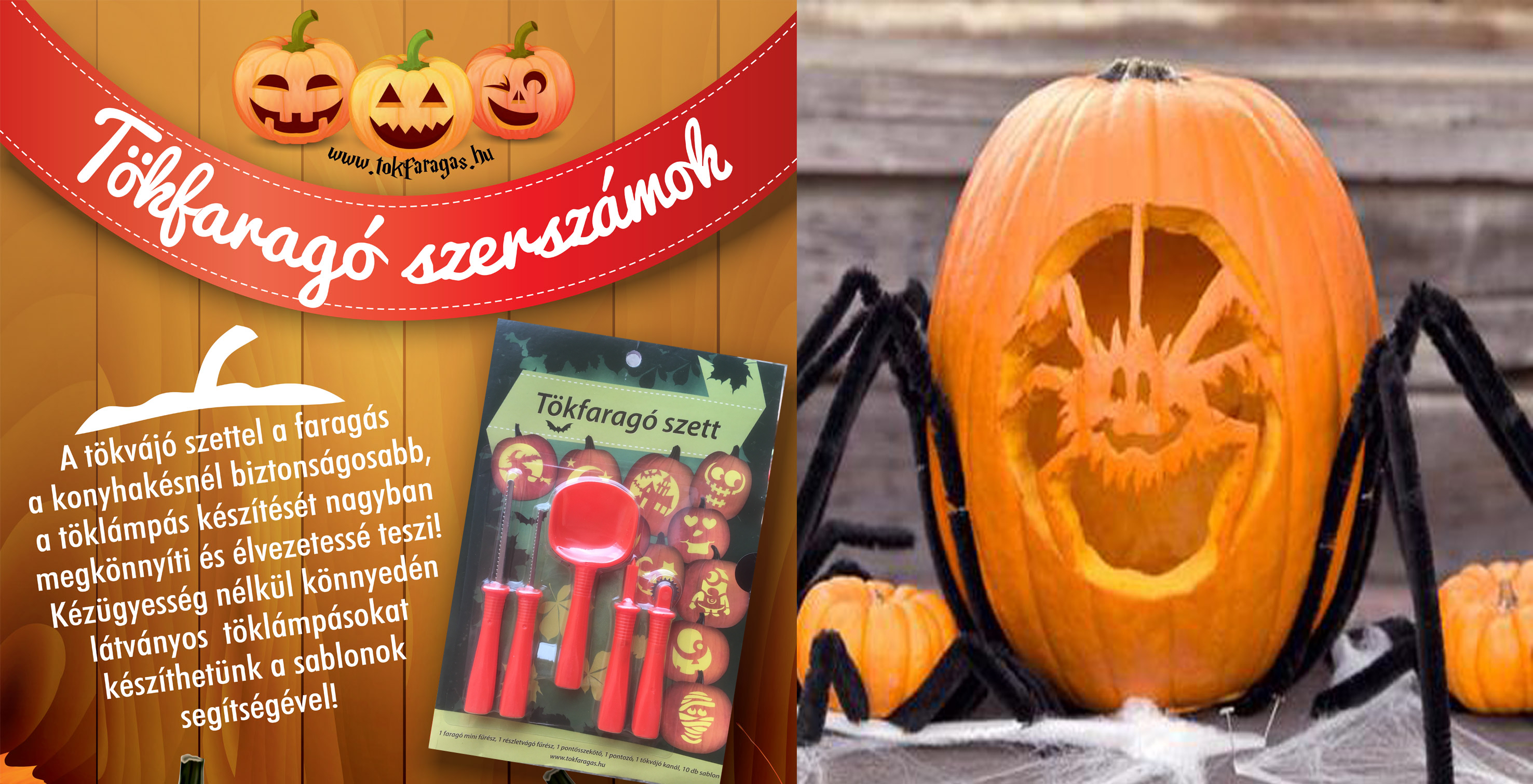 Tökfaragó szett